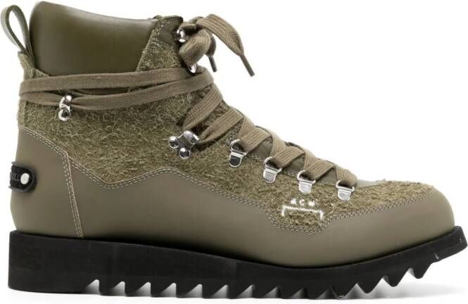 A-COLD-WALL* Alpine leather hiking boots Green