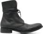 A Diciannoveventitre Cordovan lace-up leather boots Black - Thumbnail 1