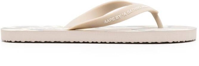 AAPE BY *A BATHING APE logo-print flip flops Multicolour