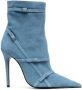 Abra 120mm denim ankle boots Blue - Thumbnail 1