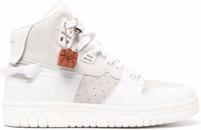 Acne Studios basketball-charm hi-top sneakers White