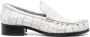 Acne Studios block-heel leather loafers White - Thumbnail 1