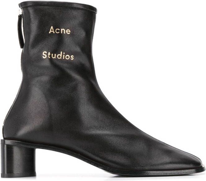 Acne Studios Bertine leather ankle boots Black