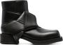 Acne Studios knot-detail leather ankle boots Black - Thumbnail 1
