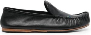 Acne Studios leather slip-on loafers Black