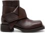 Acne Studios Musubli leather ankle boots Brown - Thumbnail 1