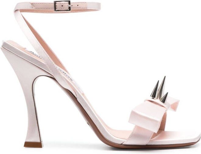 Acne Studios studded bow-embellished sandals Pink