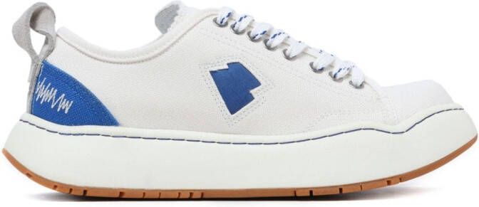 Ader Error paneled canvas sneakers White