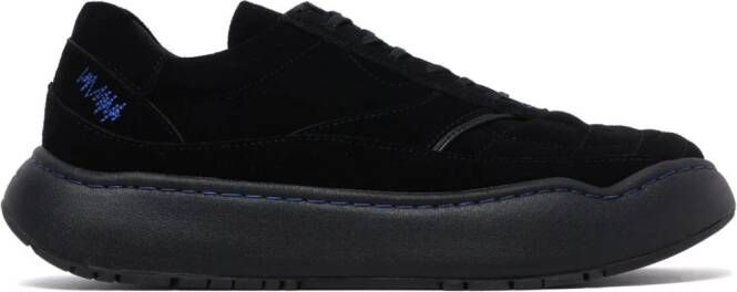 Ader Error quilted suede sneakers Black