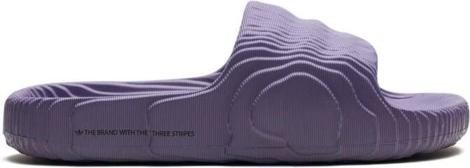 Adidas Adilette 22 textured slides Purple