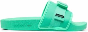 Adidas Adilette zip-pouch slides Green