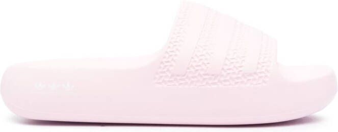adidas Ayoon embossed slides Pink