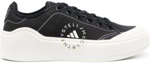 Adidas by Stella McCartney logo print lace-up sneakers Black