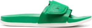 Adidas by Stella McCartney logo touch-strap sliders Green