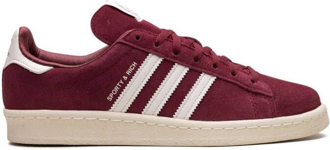 Adidas Campus 80s "Sporty & Rich Merlot Cream" sneakers Red
