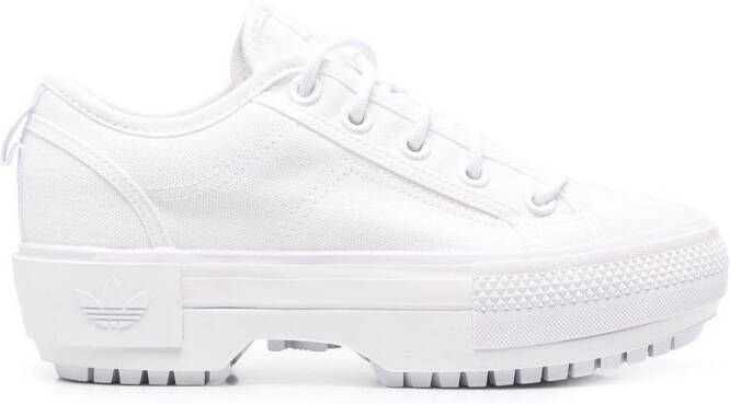 adidas embossed-logo sneakers White
