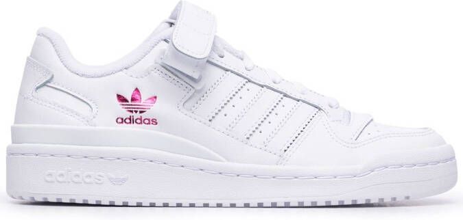Adidas Forum panelled low-top leather sneakers White