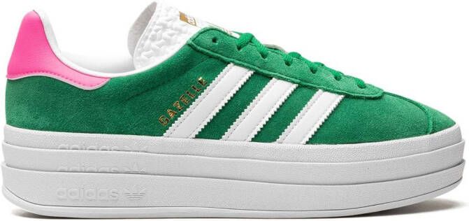 Adidas Gazelle Bold "Green Lucid Pink" sneakers