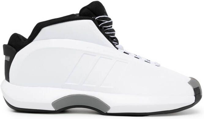 adidas high top lace-up sneakers White