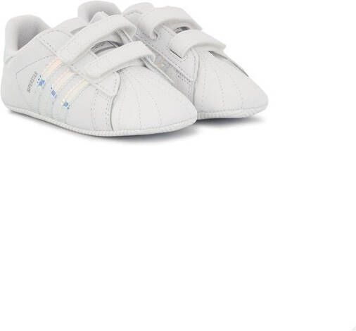 Adidas Kids Superstar crib shoes White