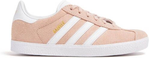 Adidas Kids Three-stripe lace-up sneakers Pink