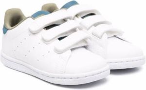 Adidas Kids touch-strap low-top sneakers White