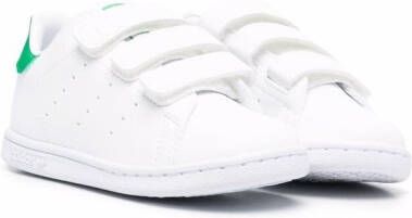 Adidas Kids touch-strap low-top sneakers White