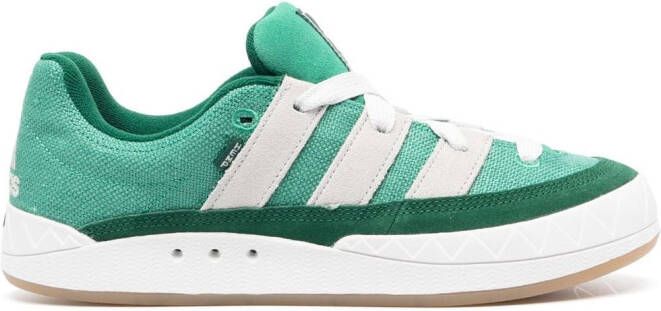 Adidas logo-embroidered low-top sneakers Green
