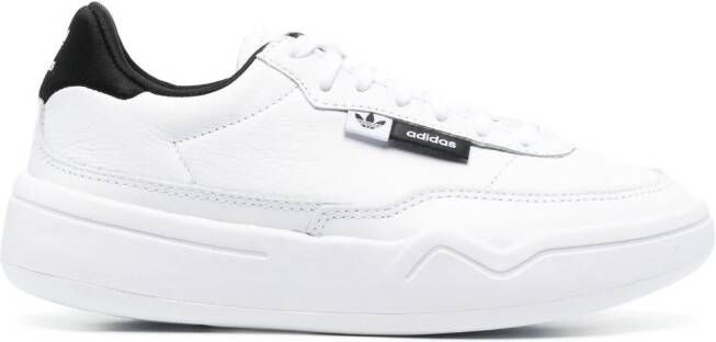Adidas low-top chunky leather sneakers White