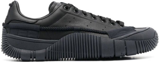 Adidas low-top leather sneakers Black