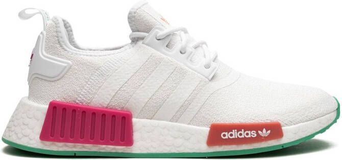 Adidas NMD_R1 "White Magenta Green" sneakers