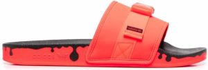 Adidas Pouchylette open toe slides Red