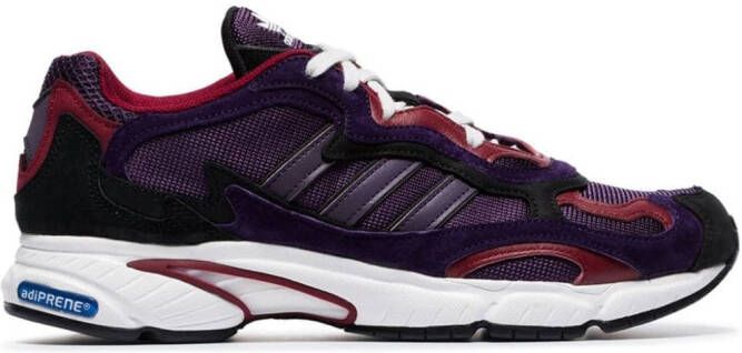 adidas purple Temper Run Subtle 90s leather and suede low-top sneakers