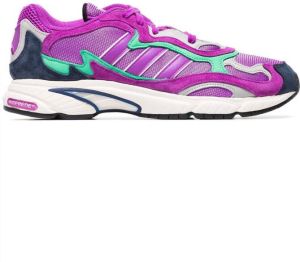 Adidas purple Temper Run suede sneakers