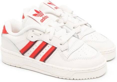 Adidas Kids Rivalry leather low-top sneakers White