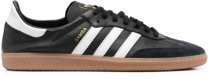 Adidas Samba lace-up leather sneakers Black