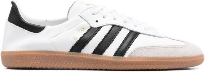 Adidas Samba lace-up leather sneakers White