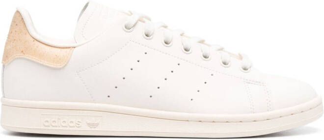 Adidas Stan Smith Lux perforated-logo sneakers Neutrals