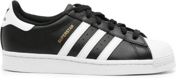 Adidas Superstar leather sneakers Black