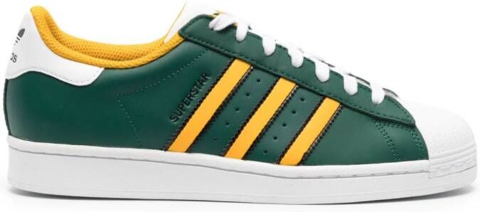 Adidas Superstar low-top leather sneakers Green