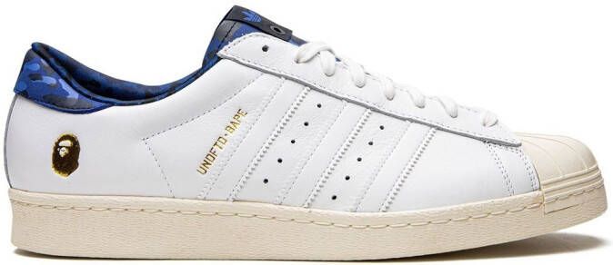 adidas x Undefeated x Bape Superstar 80V sneakers White