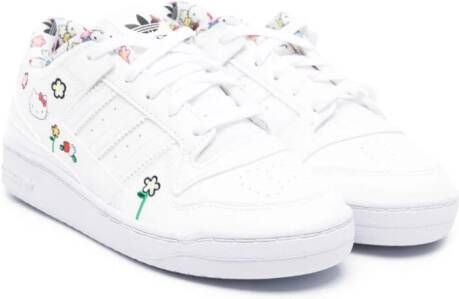 Adidas Kids x Hello Kitty Forum leather sneakers White