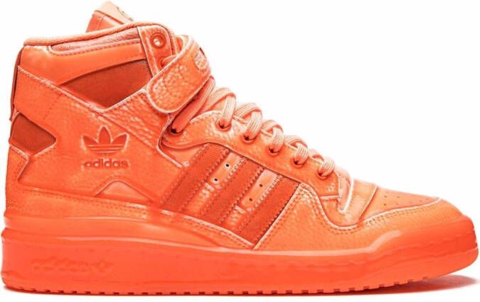 Adidas x Jeremy Scott Forum "Dipped Orange" high-top sneakers