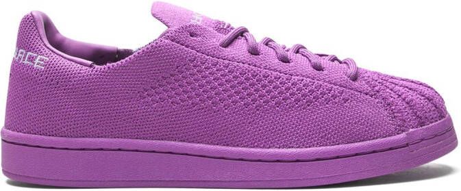 Adidas x Pharrell x Superstar Primeknit "Purple" sneakers