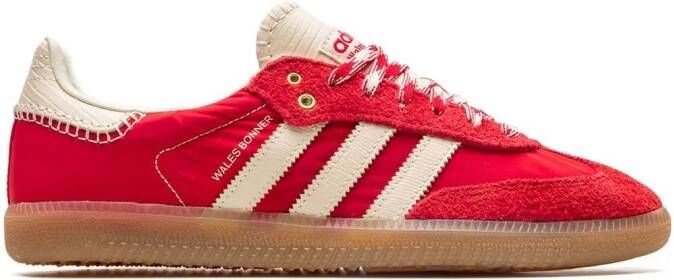 Adidas x Wales Bonner Samba panelled sneakers Red