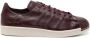 Adidas Y-3 Superstar lace-up leather sneakers Red - Thumbnail 1