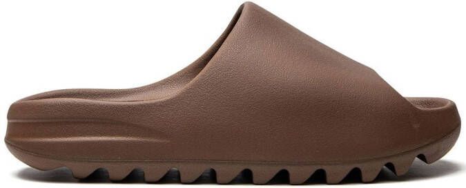 Adidas Yeezy "Flax" slides Brown