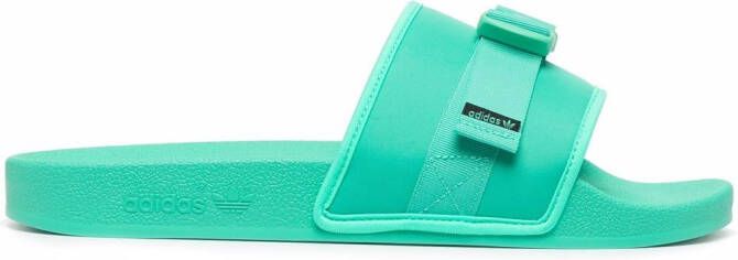 adidas zip purse sliders Green