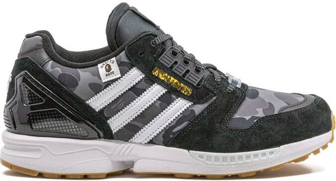 Adidas x Bape x Undefeated ZX 8000 "Black" sneakers