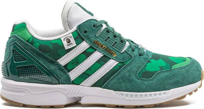 Adidas x Bape X Undefeated ZX 8000 "Green" sneakers